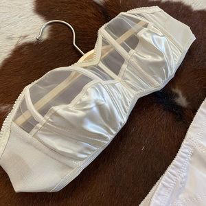 Vintage bra and garter skirt